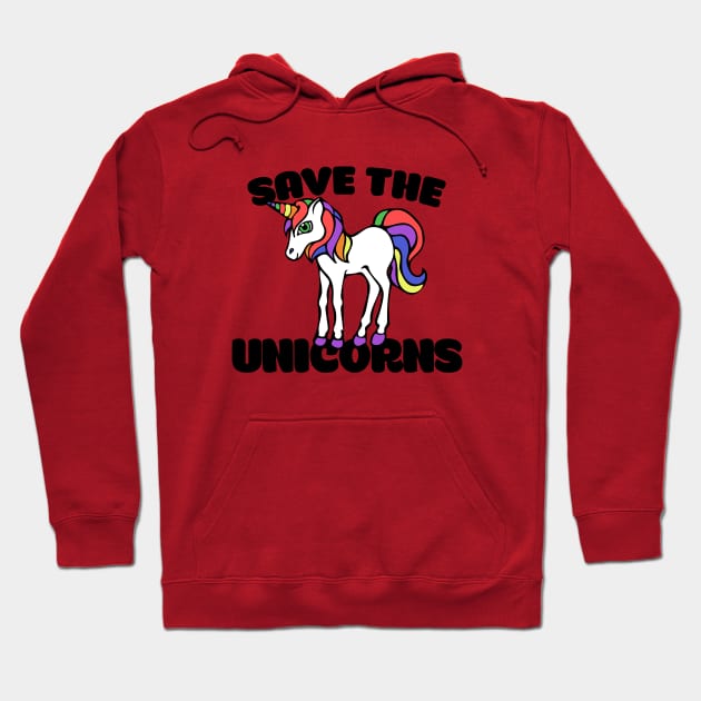 Save the unicorns Hoodie by bubbsnugg